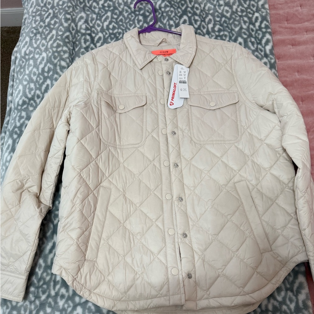 New with tags J.Crew signature puffer jacket